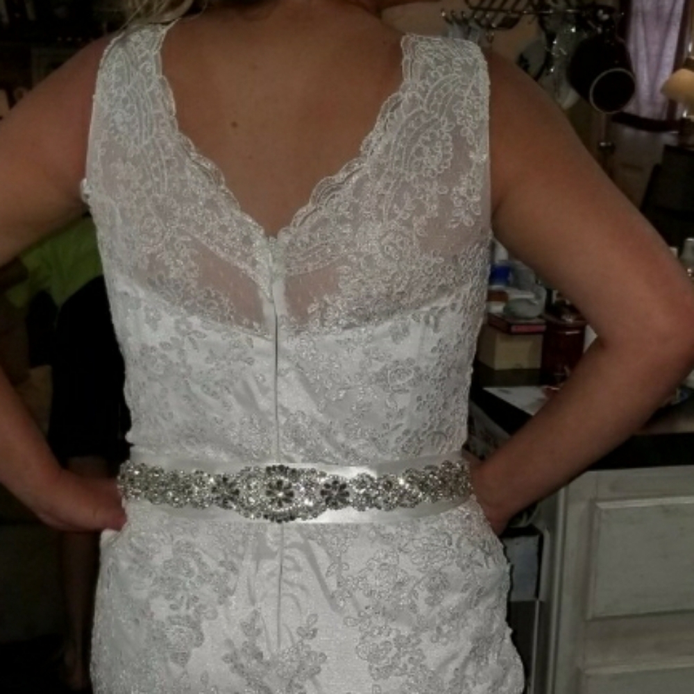 👰👗Lace Trumpet/Mermaid Wedding Dress - Picture 6 of 9